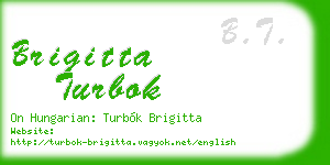 brigitta turbok business card