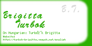 brigitta turbok business card